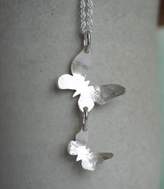 Thumbnail for your product : Jemima Lumley Jewellery Handmade Silver Double Butterfly Pendant