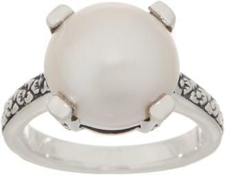 Stephen Dweck Sterling Silver and Cultured Mabe Pearl Ring