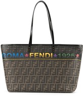 Thumbnail for your product : Fendi Pre Owned Zucca Pattern Shoulder Tote Bag