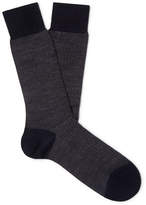 Thumbnail for your product : Pantherella Finsbury Herringbone Merino Wool-Blend Socks