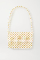 Thumbnail for your product : VANINA + Net Sustain The Pearl Mist Faux Pearl And Gold-plated Shoulder Bag
