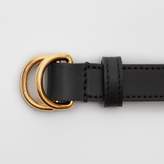 Thumbnail for your product : Burberry Slim Leather Double D-ring Belt