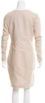 J. Mendel Long Sleeve Knee-Length Dress