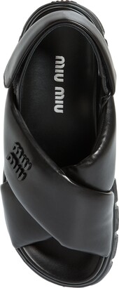 Miu Miu Tire Platform Slingback Sandal