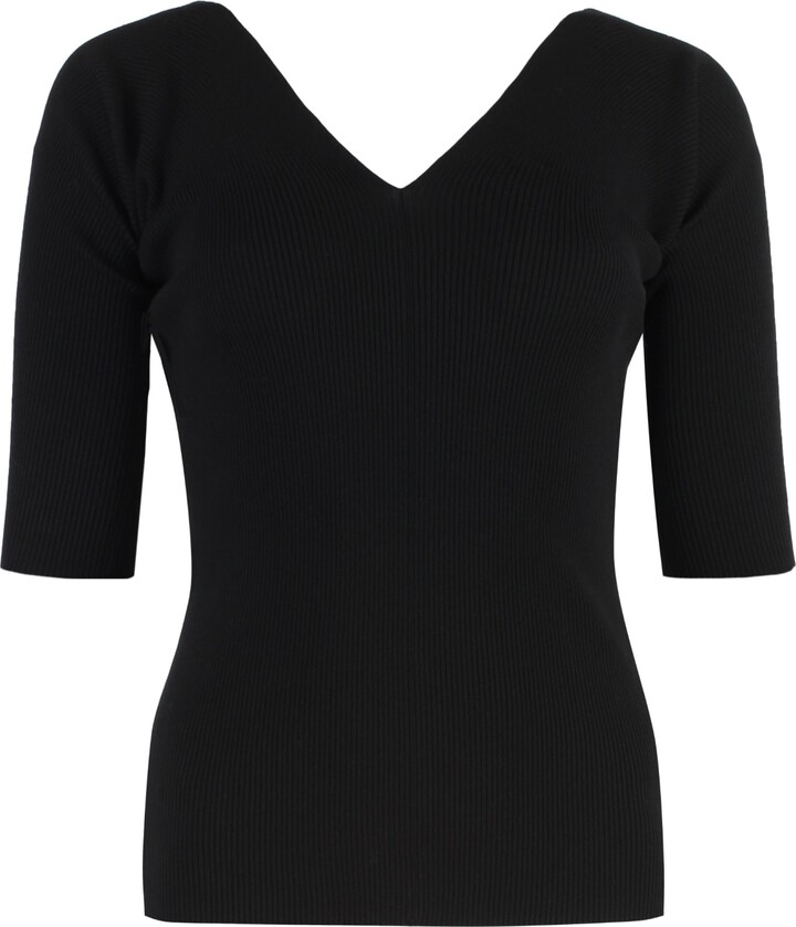 Weekend Max Mara Oceano Viscose V-neck Pullover