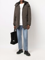 Thumbnail for your product : Calvin Klein Jeans Hooded Logo-Patch Padded Jacket