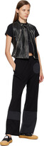 Thumbnail for your product : MM6 MAISON MARGIELA Black Moto Zip Leather Vest
