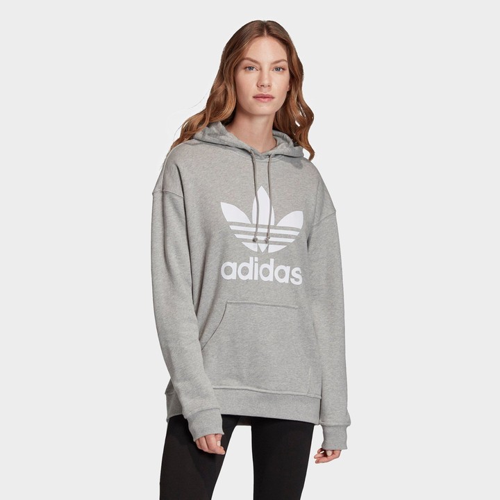 adidas trefoil hoodie women's