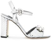 Dolce & Gabbana mirrored embellished sandals
