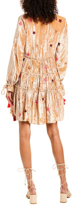 Rococo Sand Velvet Mini Dress