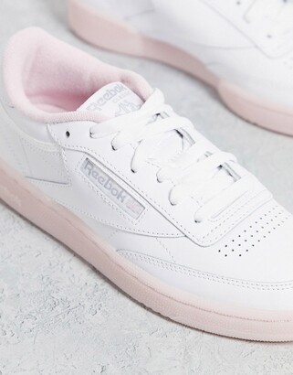Reebok Club C 85 heart sneakers in white and pink - exclusive to ASOS -  ShopStyle Trainers & Athletic Shoes