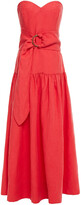 Thumbnail for your product : Mara Hoffman Augustina Strapless Belted Tencel And Linen-blend Midi Dress