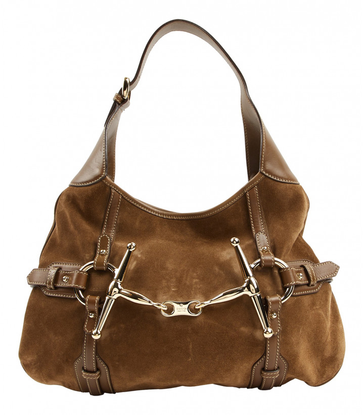 Gucci Hobo Brown Suede Handbags - ShopStyle