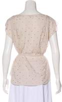 Thumbnail for your product : Rebecca Taylor Polka Dot Short Sleeve Top