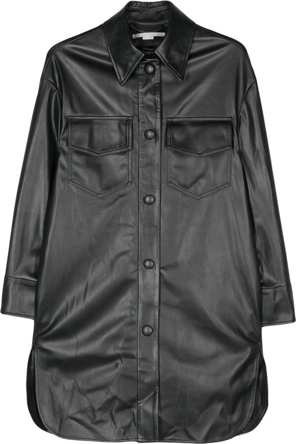 Stella McCartney Faux-Leather Overshirt