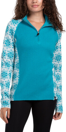 TJMAXX Ali Quarter Zip Base Layer Sweater, Nylon/Polyester/Acrylic