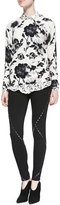 Thumbnail for your product : Haute Hippie Crewneck Floral-Print Pullover