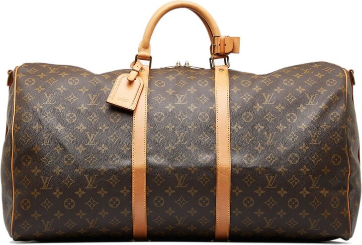 Louis Vuitton 1994 Pre-owned Keepall 60 Bandouliere Two-Way Travel Bag - Brown