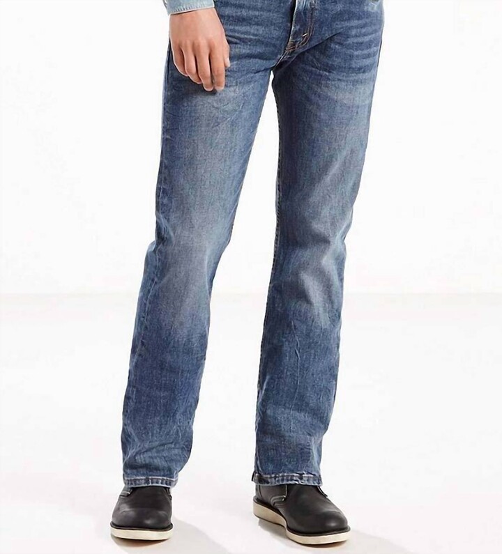 Levi's 527 Slim-Fit Boot-Cut Stone Wash Jeans In Medium Indigo