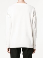Thumbnail for your product : Chloé cherry lace trimmed jumper