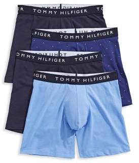 Tommy Hilfiger Four-Piece Stretch-Cotton Boxer Briefs Set