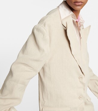 Acne Studios Linen and cotton blazer