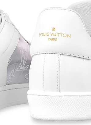Louis Vuitton White Leather and Iridescent Monogram PVC Luxembourg