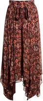 Thumbnail for your product : Ulla Johnson Nehir Handkerchief Midi Skirt