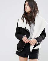 Thumbnail for your product : Missguided Faux Fur Waterfall Jacket