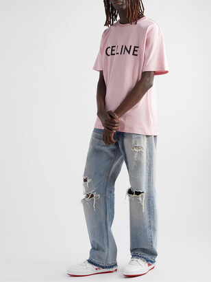 Celine Homme Logo-Print Cotton-Jersey T-Shirt - ShopStyle