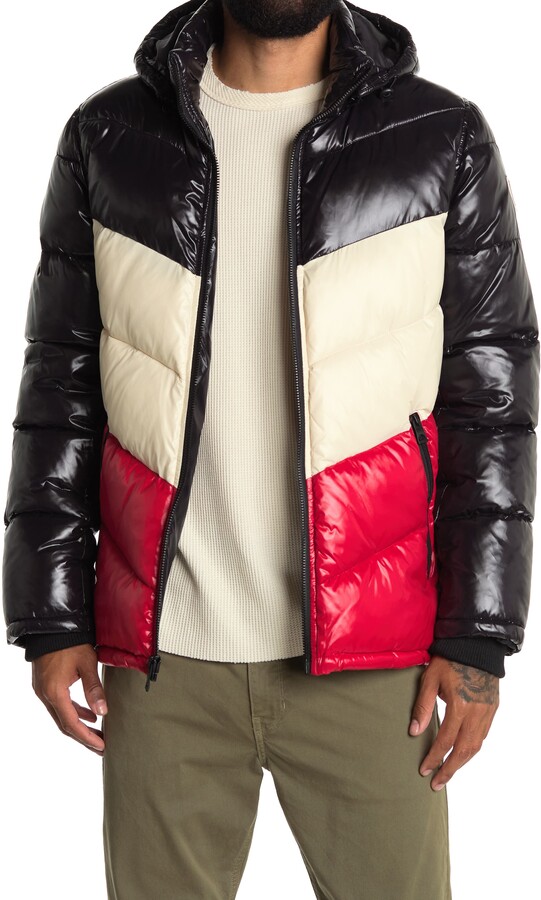 guess color block jacket
