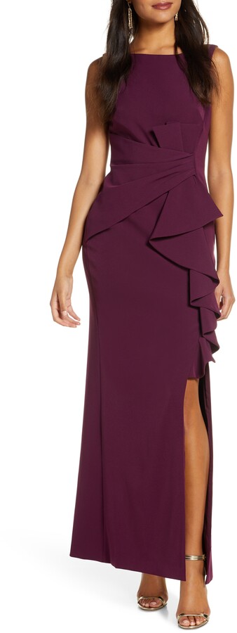 Eliza J Ruffle Front Gown - ShopStyle ...