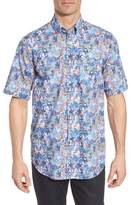 Thumbnail for your product : Paul & Shark Paul&Shark Regular Fit Tropical Print Sport Shirt