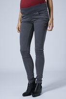 Thumbnail for your product : Topshop Maternity moto dark grey leigh jeans