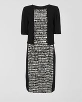 Thumbnail for your product : Jaeger Square Print Silk Dress