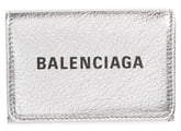Balenciaga Mini Everyday Metallic Leather Wallet