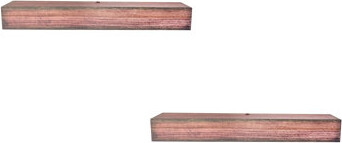 Loon Peak Poplar Floating Shelves