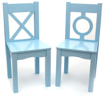 Lipper Light Blue Chair - Set of Two