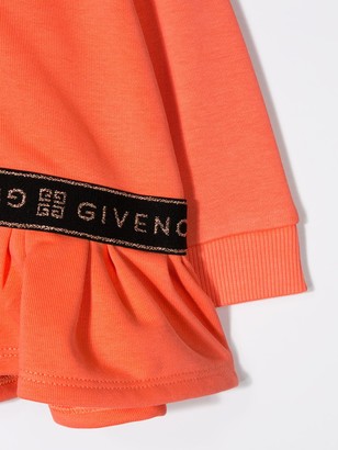 Givenchy Kids Long Sleeve Logo Tape Hoodie