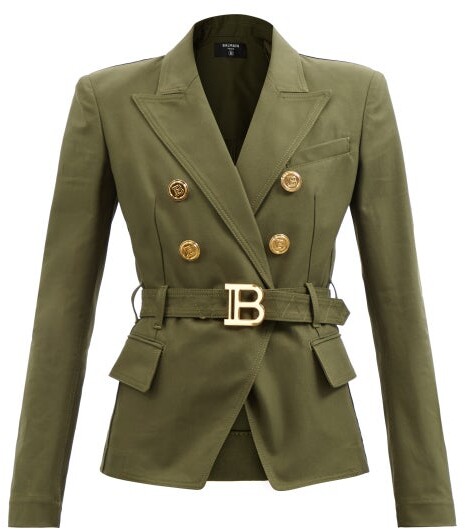 balmain coat womens