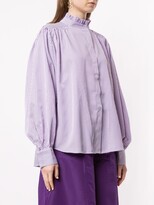 Thumbnail for your product : Bambah Pleated Detail Pinstripe Blouse