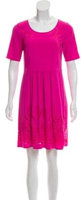 ALICE by Temperley Laser Cut Knee-Length Dress Pink Laser Cut Knee-Length Dress