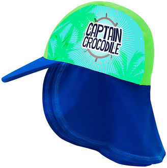 Color Fingers Boys' Sunhats Captain - Blue & Green 'Captain Crocodile' Desert Hat - Infant
