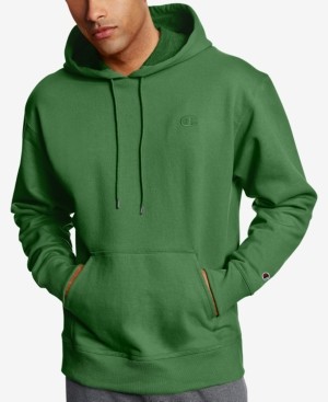 champion green hoodie mens