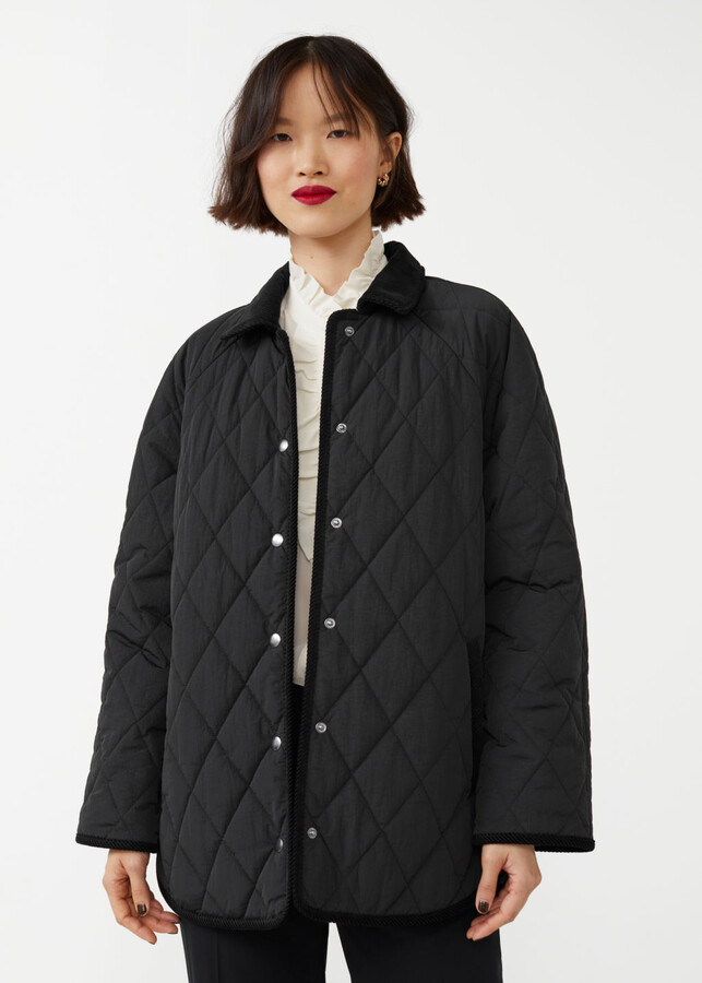 And other stories Collared Quilted Jacket ShopStyle