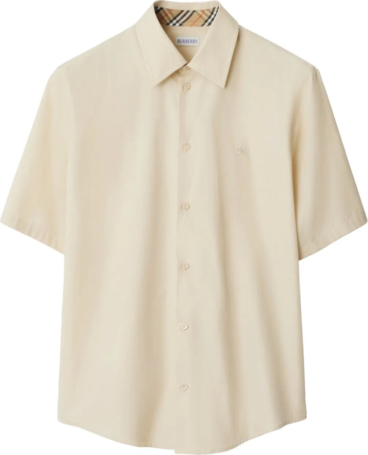 Burberry Logo-Embroidered Shirt