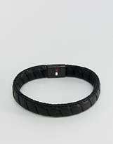 Thumbnail for your product : Tommy Hilfiger Leather Braided Bracelet In Black