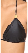 Thumbnail for your product : Vix Swimwear 2217 Vix Swimwear Solid Black Triangle Bikini Top