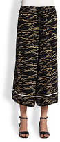 Thumbnail for your product : Rachel Comey Gideon Silk Printed Cropped Wide-Leg Pants