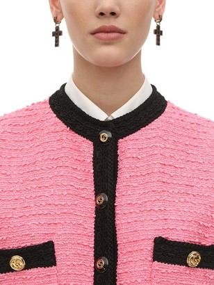 Gucci Oversize Cotton Blend Tweed Vest